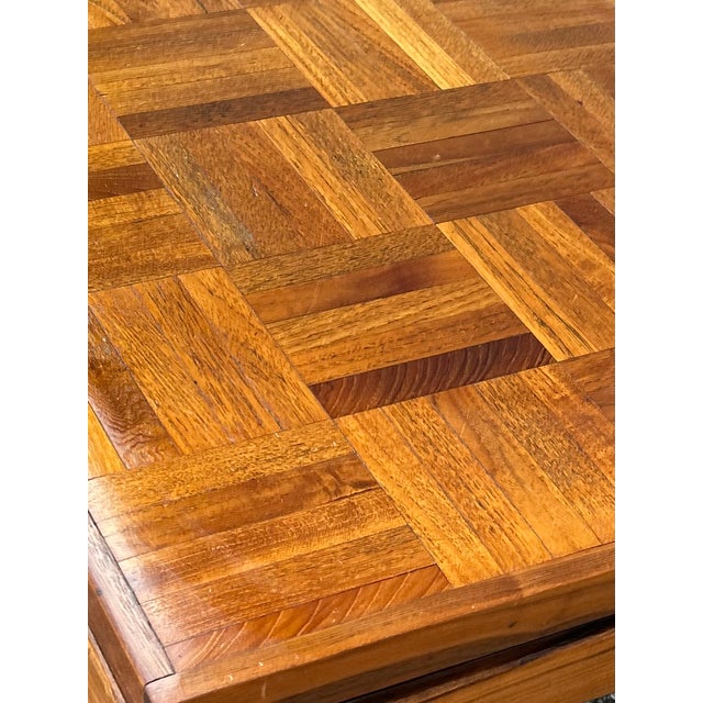 Vintage Mid-Century Modern Parquet Coffee Table in Walnut, Oak and Teak | 1960s–1970s For Sale - Image 13 of 13