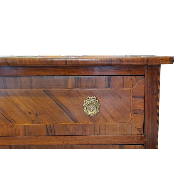 Brown Chest of 2 Drawers, Northern Italy, 18th Century For Sale - Image 8 of 11