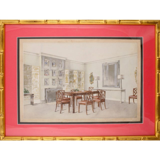 Chinoiserie Dining Room Painting For Sale