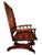 Mid-Century Modern English Leather Platform Rocking Chair For Sale - Image 3 of 4