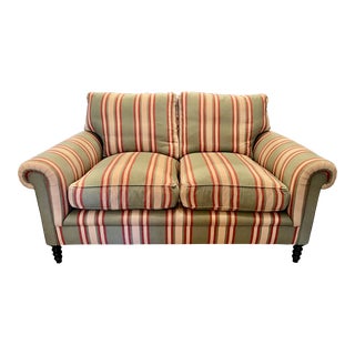 1990s George Smith Full Scroll Arm Sofa For Sale
