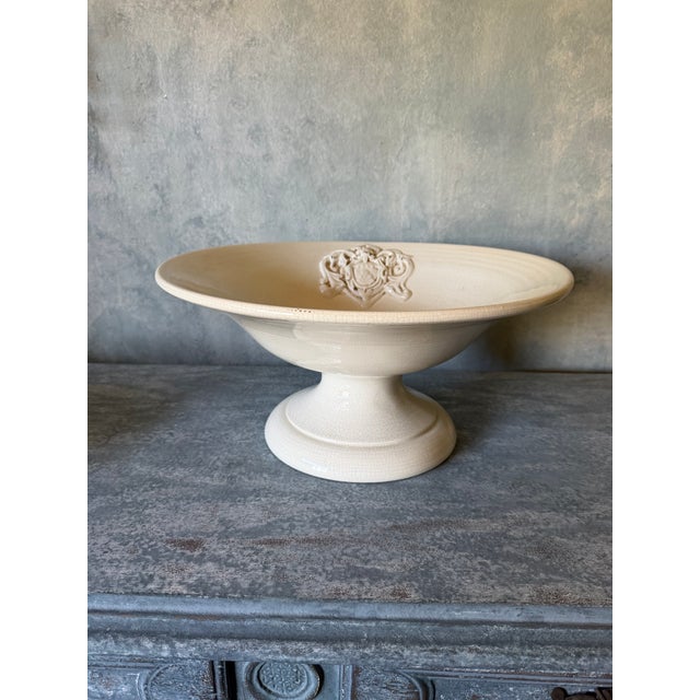 Italian Arte De Italica Pedestal Bowl For Sale - Image 3 of 4