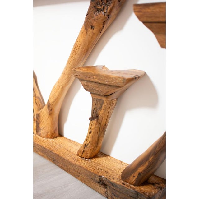 Wood Life Oak Console Table by Timothée Musset For Sale - Image 7 of 8