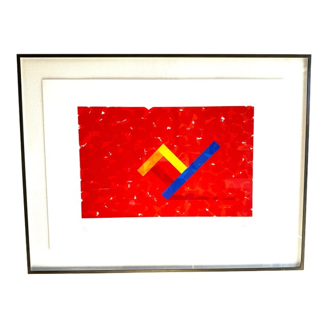 Per Arnoldi Red Chair Silk Screen For Sale