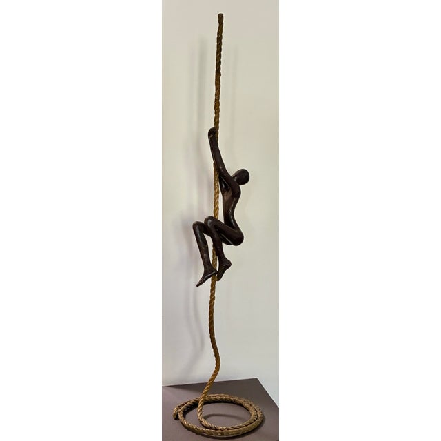 A striking bronze and mixed-media sculpture by internationally collected artist Tolla Inbar, created in 2005. Inbar is...