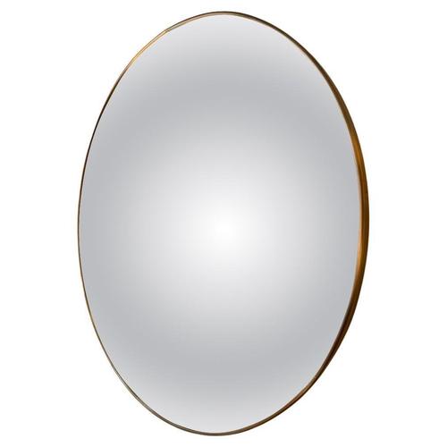 Brass-Framed Convex Mirror from Pescetta For Sale - Image 6 of 6