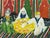 Paint Mohamed Hamri Moroccan Modernist Folk Art Painting, the Unique Singer, 1977 For Sale - Image 7 of 18