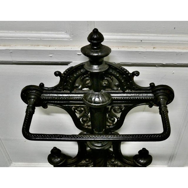 Large Cast Iron Umbrella Stick Stand, 1870s For Sale - Image 4 of 9