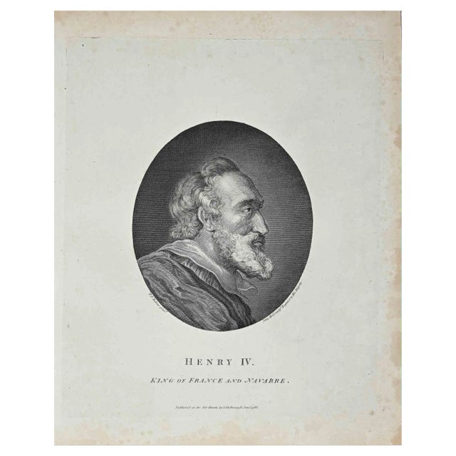 Thomas Holloway, Portrait of Henry IV, Original Etching, 1810 For Sale