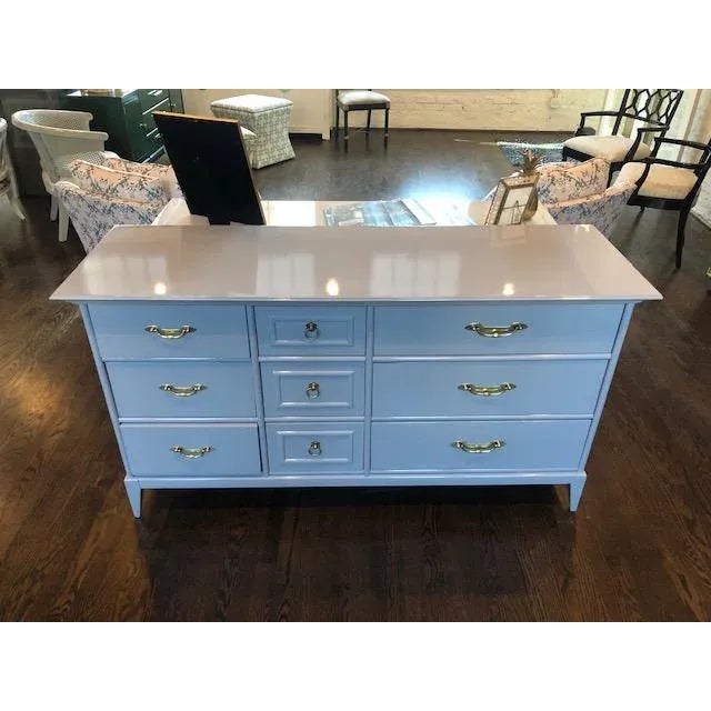 1970s New Hope Gray Dresser by Broyhill For Sale In Chicago - Image 6 of 8