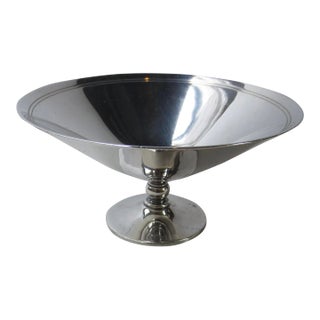 1940s Tiffany Round Compote Silver Cup For Sale