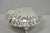 Mid 20th Century Vintage Regency Style Silver Plated Clam Shell Hinged Warmer With Floral Handle For Sale - Image 5 of 16