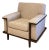 Craftsman Mid-Century Wood-Accented Lounge Chair For Sale