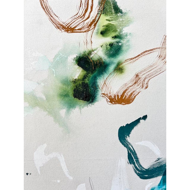 Abstract "Interwoven Collection No. 7" Contemporary Original Abstract Painting by Beth Winterburn For Sale - Image 3 of 8