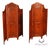 Rustic Colonial Style Pair of Pine Folding Dressing Screens For Sale