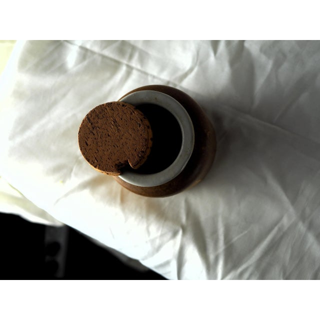 1950s Vintage French Mustard Stoneware Pot For Sale - Image 9 of 11