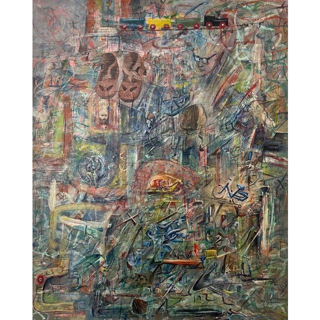 Pierre Henry, Souvenirs d'enfancre, Oil on canvas For Sale - Image 11 of 11