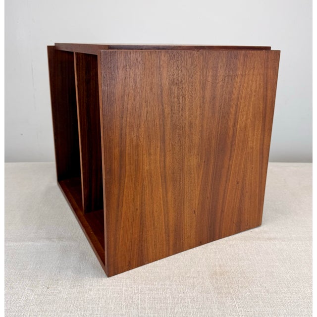 Mid Century Modern Paul Mayen for Habitat Modular Teak Lp Vinyl Record Storage Box For Sale - Image 12 of 12