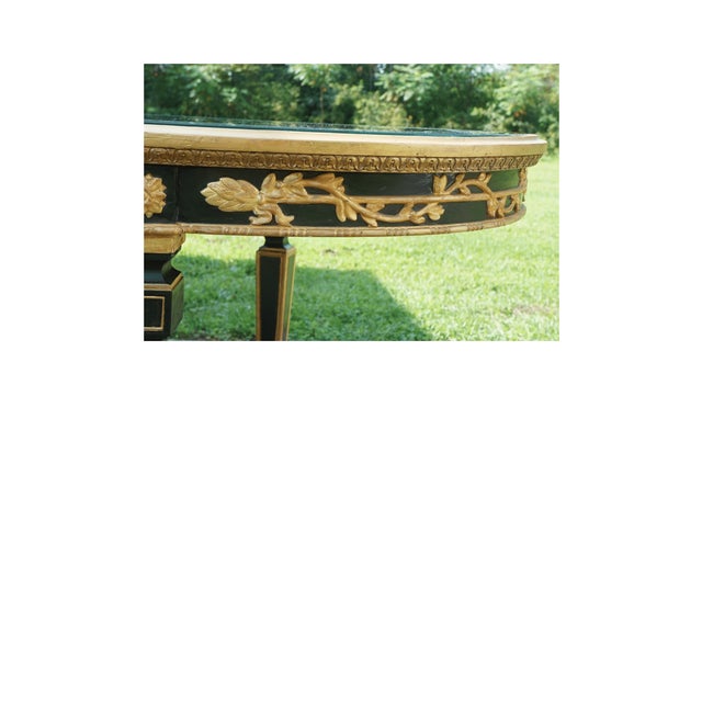 Vintage Italian Louis XVI Giltwood Mirrored Dining Table, Circa 1940 For Sale In Naples, FL - Image 6 of 6