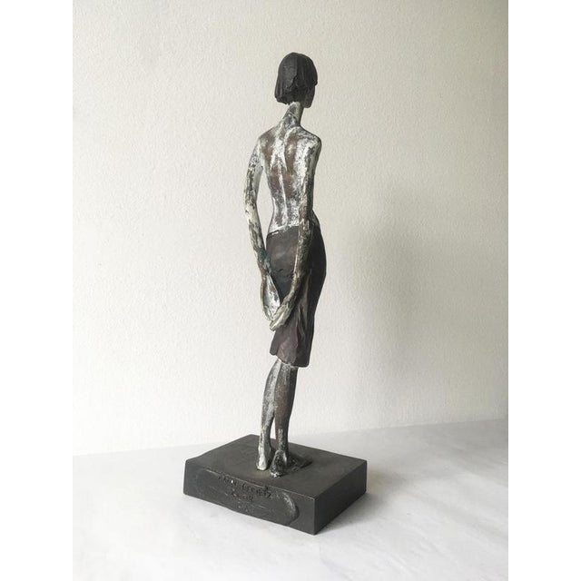 Italian Cast Lost Wax and Bronze Sculpture by Aron Demetz Guardando, 2004 For Sale - Image 16 of 18