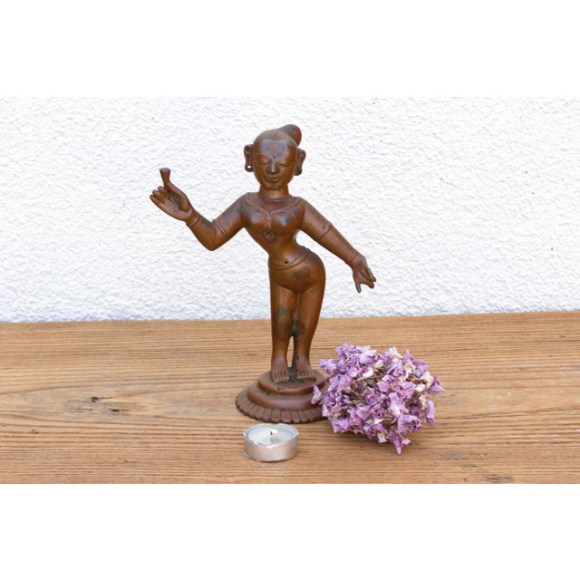 Antique Indian Bronze Devadhashi Icon For Sale - Image 12 of 12