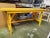 Mid-Century Modern 1970s Heavy Duty Yellow Painted Work Bench For Sale - Image 3 of 8