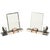 A pair of magnificent, large photo frames—rare, authentic Art Deco pieces. The base is crafted from various types of...