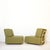 Lounge Chairs with White Metal Frames and Mottled Green Upholstery, 1960s, Set of 2 For Sale - Image 9 of 9