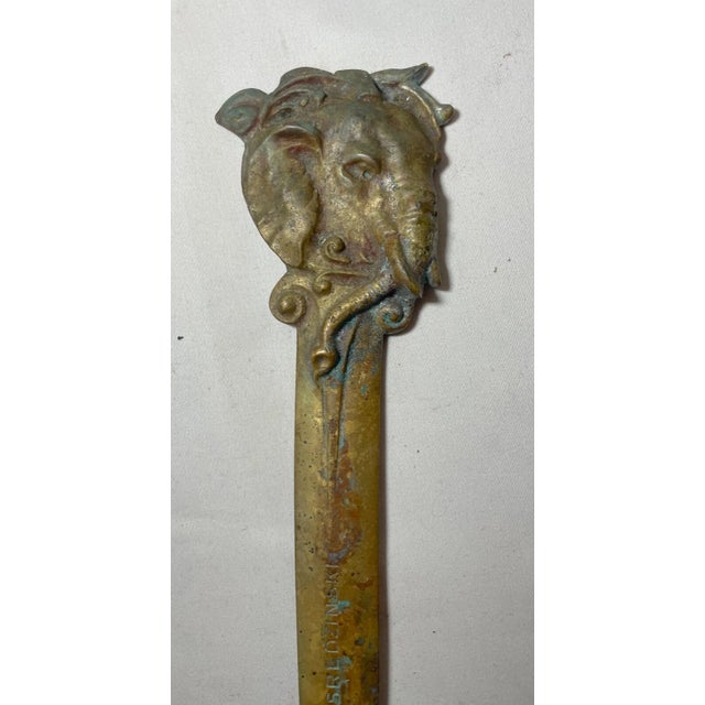 Up for sale is a high quality antique gilt bronze Austrian figural letter opener. It's cast out of thick gilded bronze and...