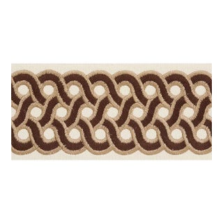 Schumacher X Timothy Corrigan Mandeville Tape in Chestnut For Sale