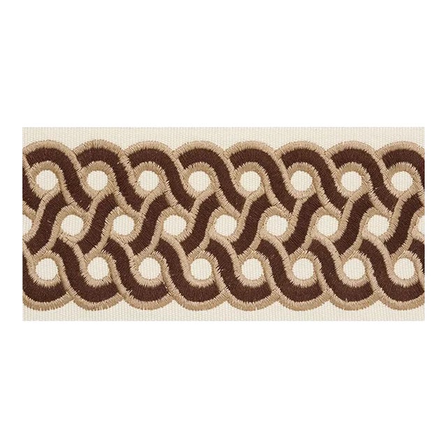 Schumacher X Timothy Corrigan Mandeville Tape in Chestnut For Sale