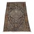 19th Century Antique Persian Farahan Area Rug in Navy & Ivory For Sale