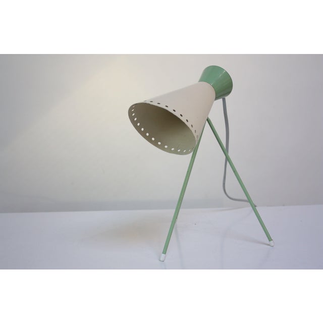 Mint Green Tripod Table Lamp By Josef Hurka For Napako Chairish