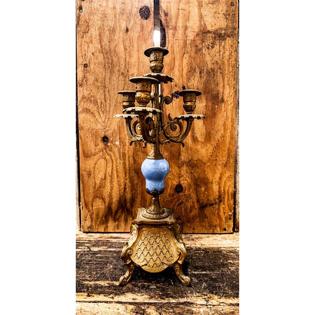 19th Century French Rihouet Porcelain Candelabra For Sale In Portland, OR - Image 6 of 14
