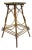 Rustic Adirondack Twig Side Table With Hand-Painted Green Accents – Folk Art Cabin Style For Sale