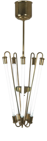 Neon Lamp in Brass, 1950