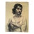 Antique Italian Realist Charcoal Portrait of a Woman, Signed For Sale