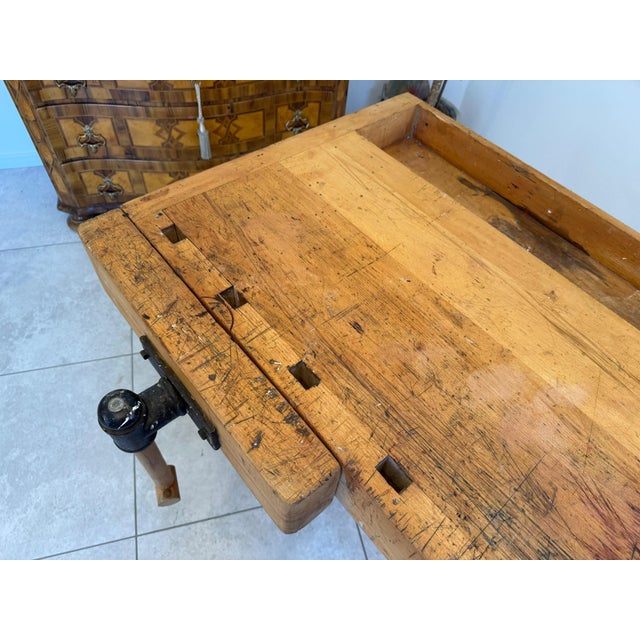 German Workbench in Solid Wood For Sale - Image 9 of 12