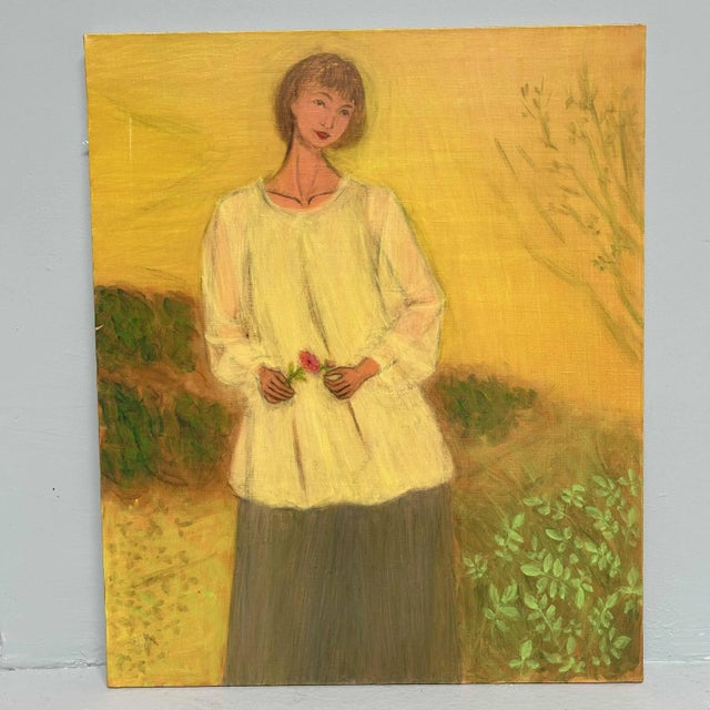 Makoto Igarashi, Wildflowers, 1980s, Oil on Canvas For Sale - Image 6 of 10