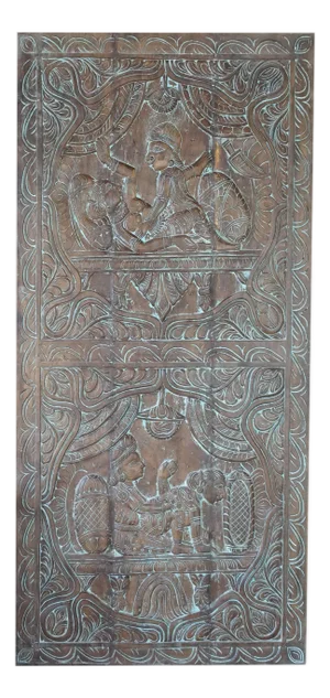Vintage Carved Kama Sutra Wall Art – Intricate Artisan Panel