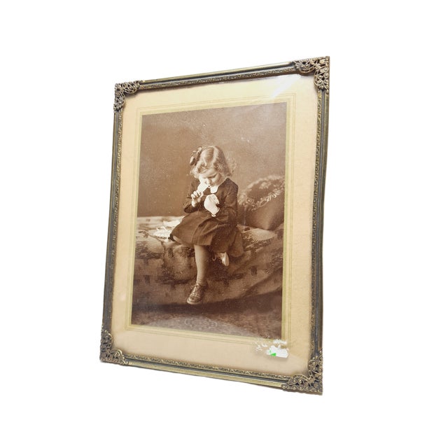 Metal Vintage Art Deco Frame, Belgium, 1950s For Sale - Image 7 of 7
