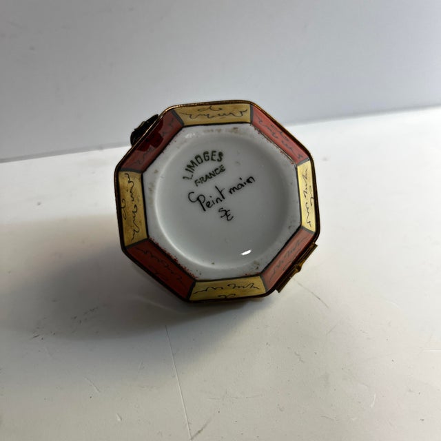 Art Deco Vintage Geometric Limoges Box For Sale - Image 3 of 5