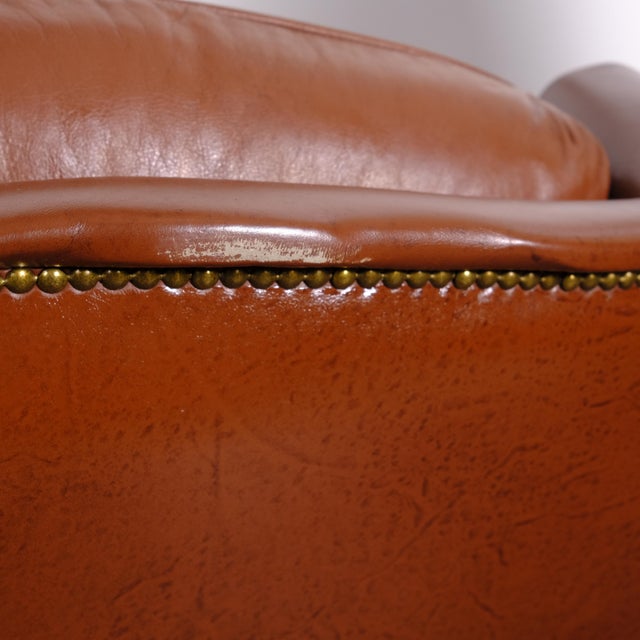 Italian Three-Seater Leather Sofa, 1970s For Sale - Image 16 of 18
