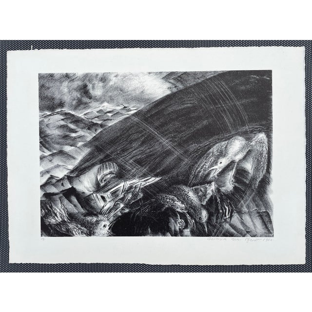 Gertrude Pferdt (1902-1972) aftermath of WWII lithograph on paper; signed and dated lower right. Society of American...