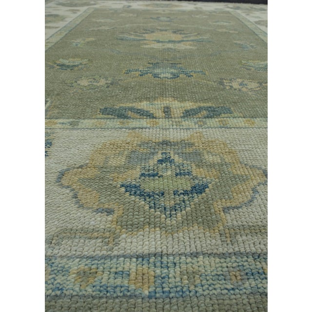 Early 21st Century Turkish Oushak Rug 5'2" x 6'3" #17585 For Sale - Image 5 of 8