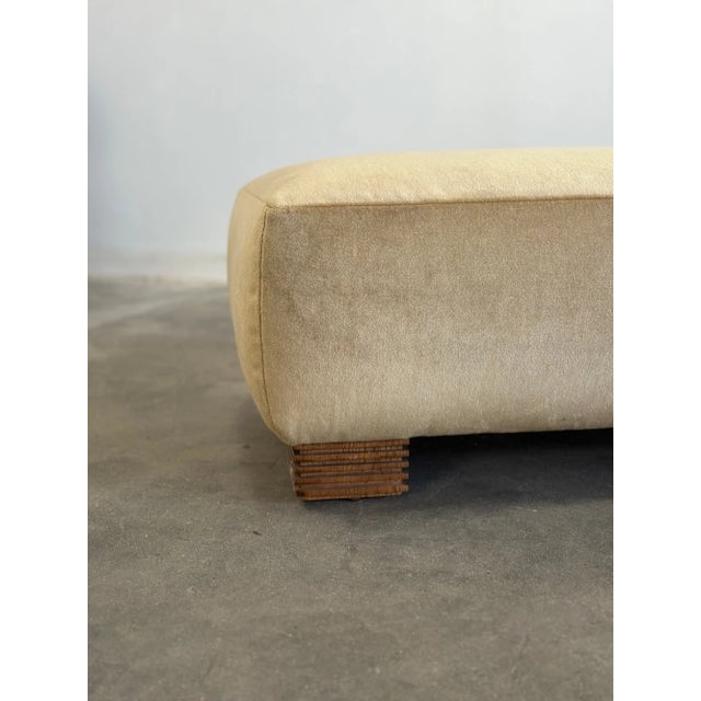 Art Deco Pancita Ottoman - Made to Order For Sale - Image 3 of 8