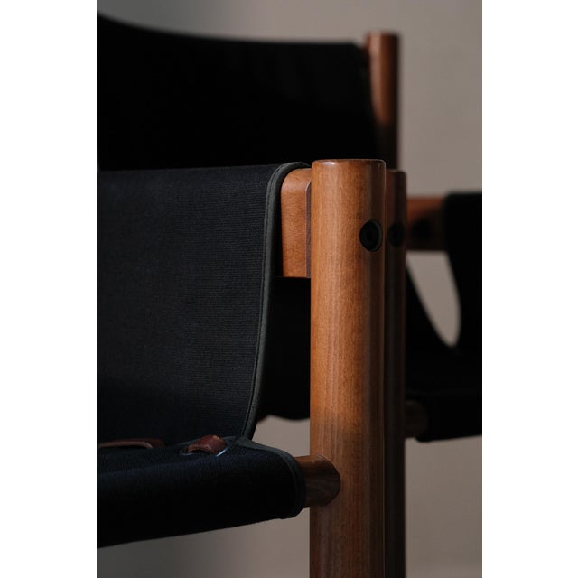 1980s Ibisco Safari Chairs, 1980s, Set of 2 For Sale - Image 5 of 16