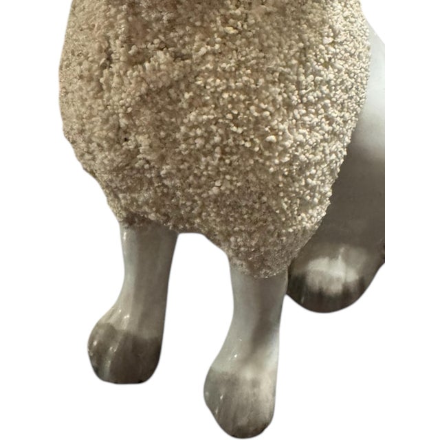 Antique 19th Century English Staffordsire Ceramic Poodle For Sale - Image 10 of 12