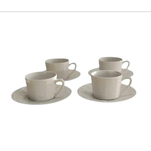 Ceramic Ralph Lauren Home Belcourt Tea Cup and Saucer Set of 4 For Sale - Image 7 of 7