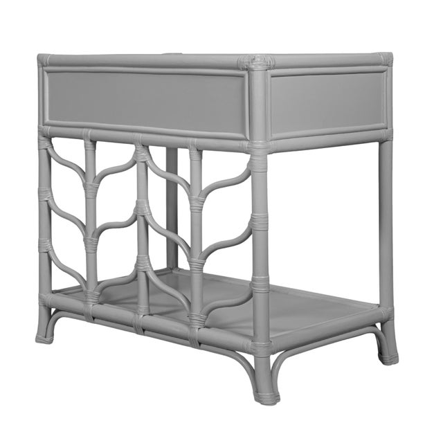 Light Gray Ivy Nightstand - Light Gray For Sale - Image 8 of 10